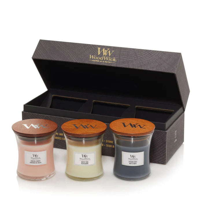 WoodWick 3x Small Deluxe Gift Set