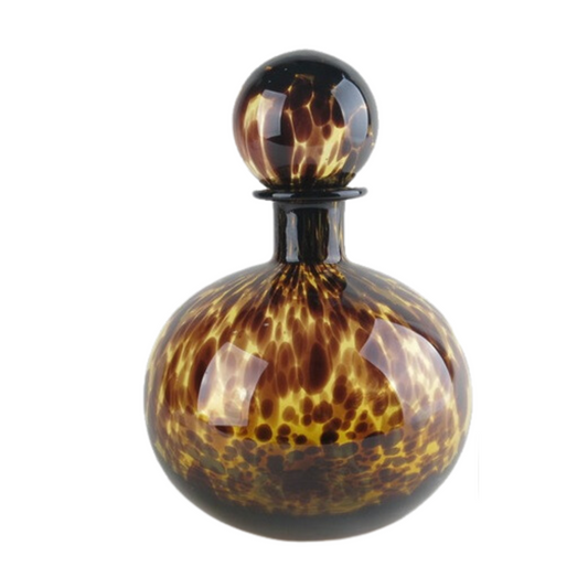 Leopard Glas Fles Rond