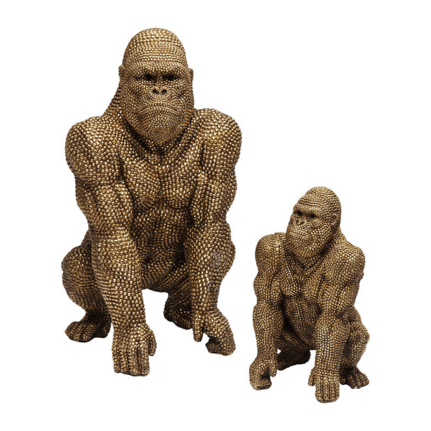 Beeld Gorilla Antiek Goud Large