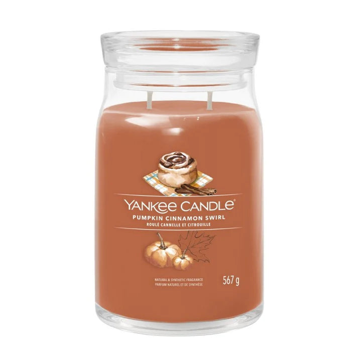 Yankee Candle Pumpkin Cinnamon Swirl Scented Candle