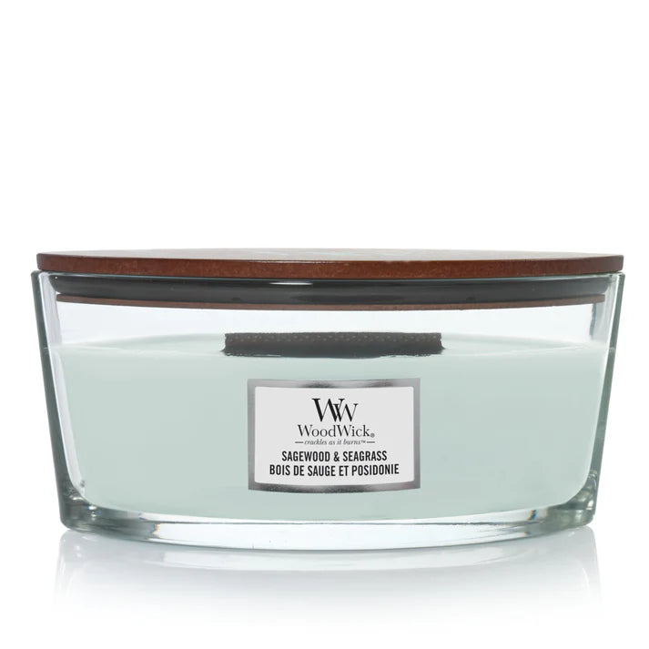 WoodWick Sagewood &amp; Seagrass Scented Candle