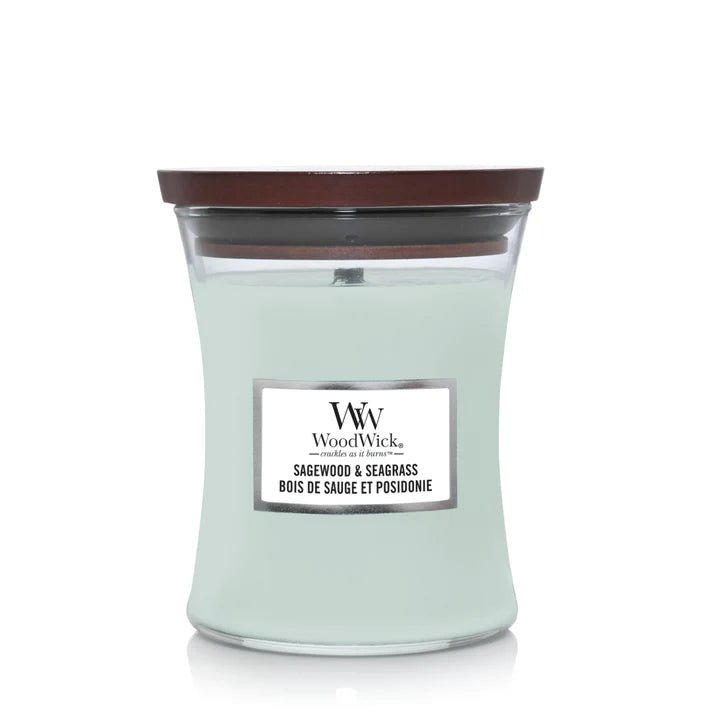 WoodWick Sagewood &amp; Seagrass Scented Candle