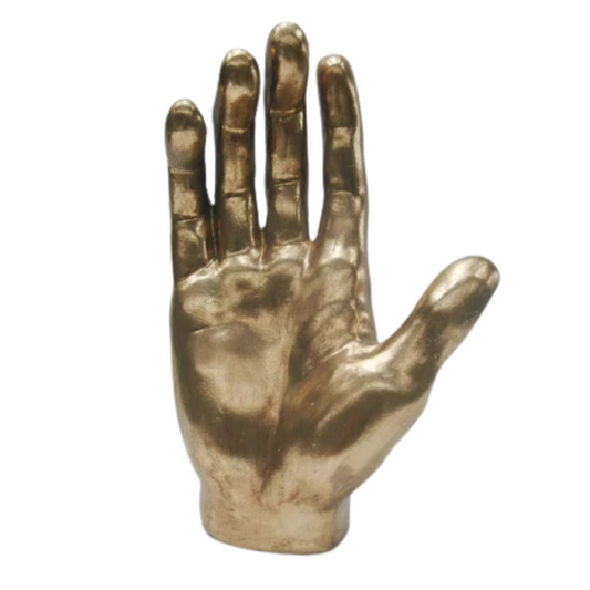 Sculptuur Hand Antiek Goud