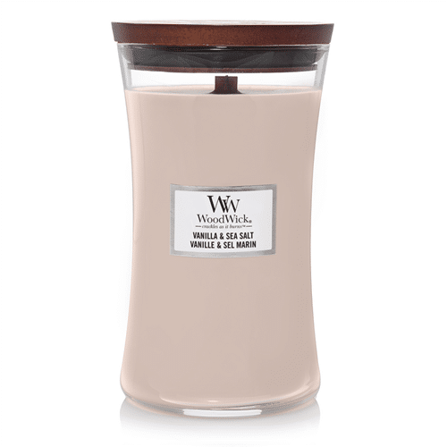 WoodWick Vanilla &amp; Sea Salt Scented Candle