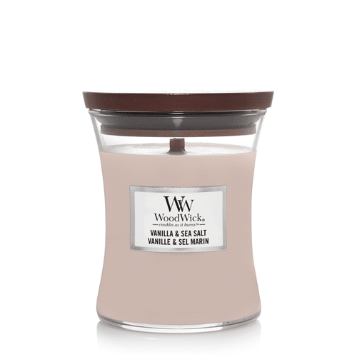 WoodWick Vanilla &amp; Sea Salt Scented Candle