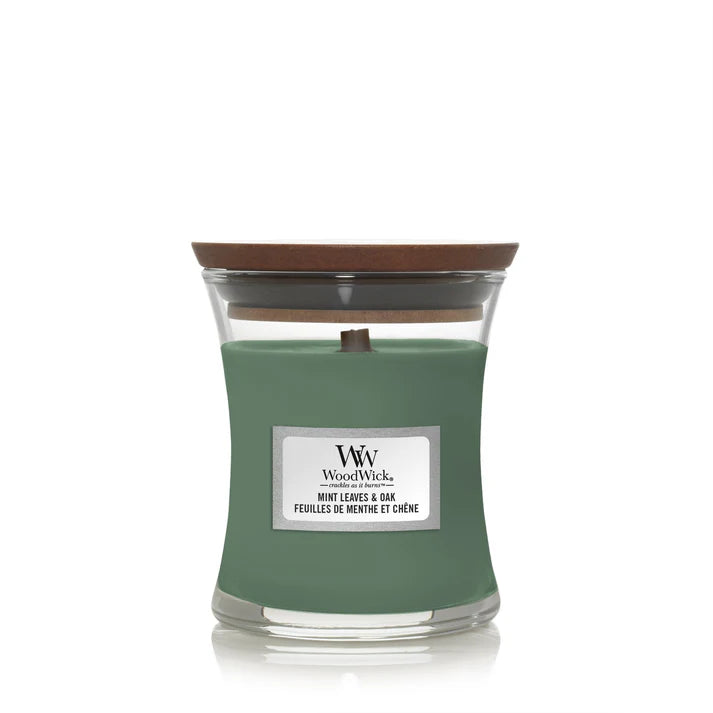 WoodWick Mint Leaves & Oak Geurkaars