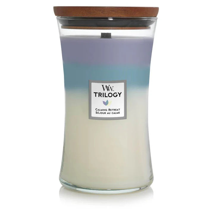 WoodWick Trilogy Calming Retreat Geurkaars