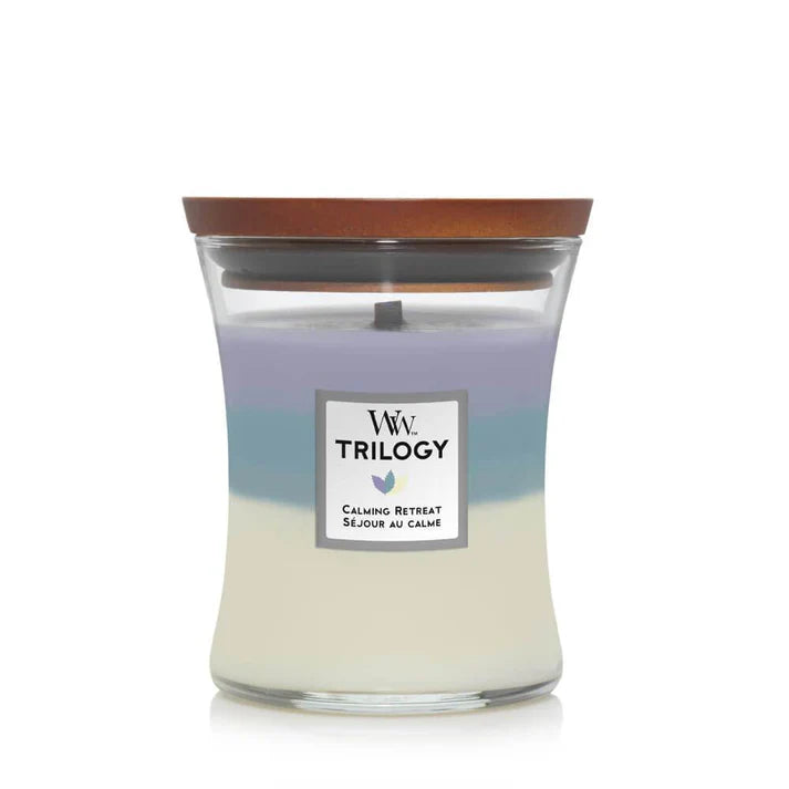 WoodWick Trilogy Calming Retreat Geurkaars